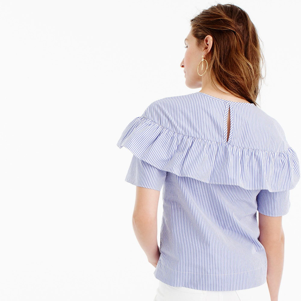 J.Crew Ruffled Cotton Shirt - Picture 4 of 6
